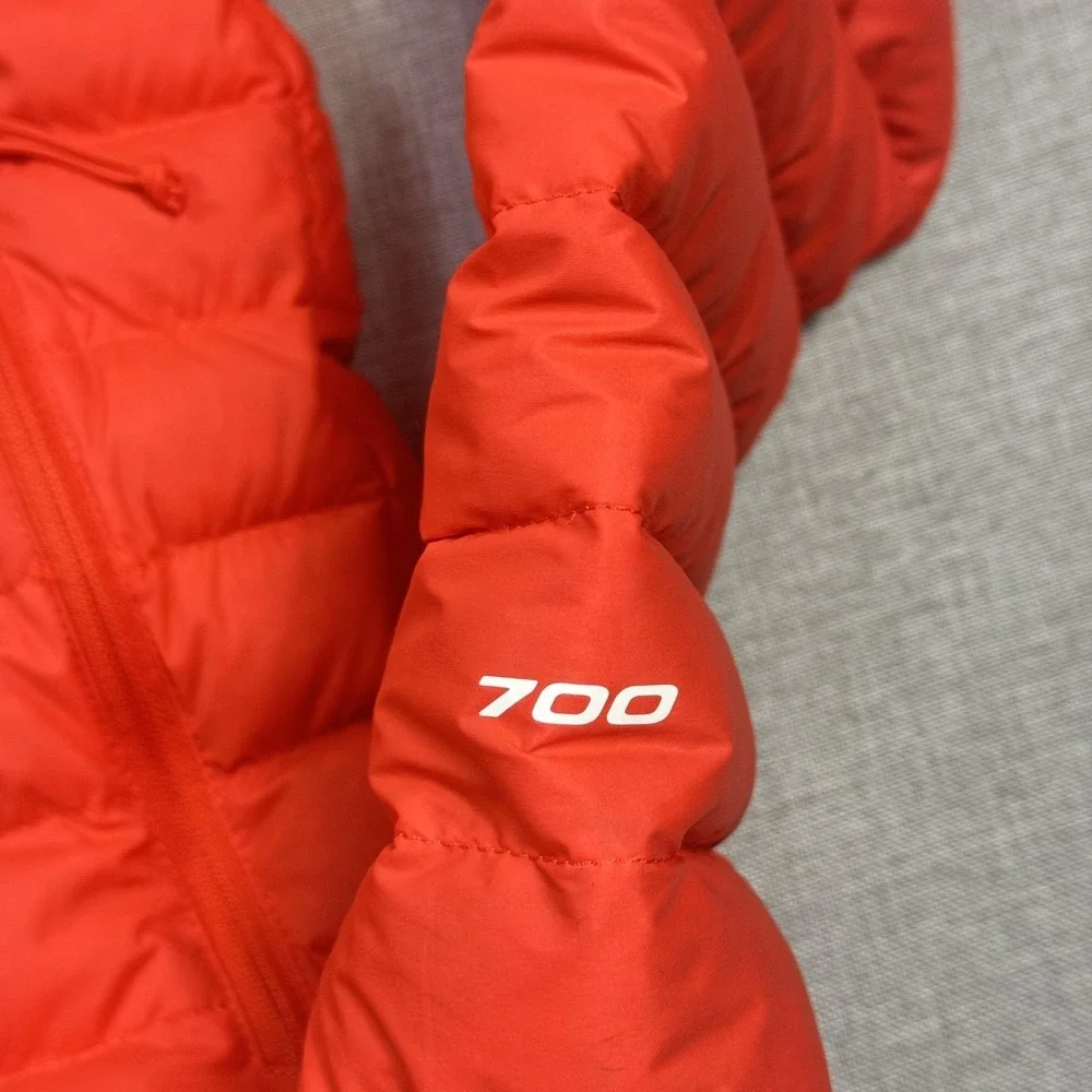The North Face 700 Fill Down Puffer Jacket Mens Medium Red‎ Black Insulated